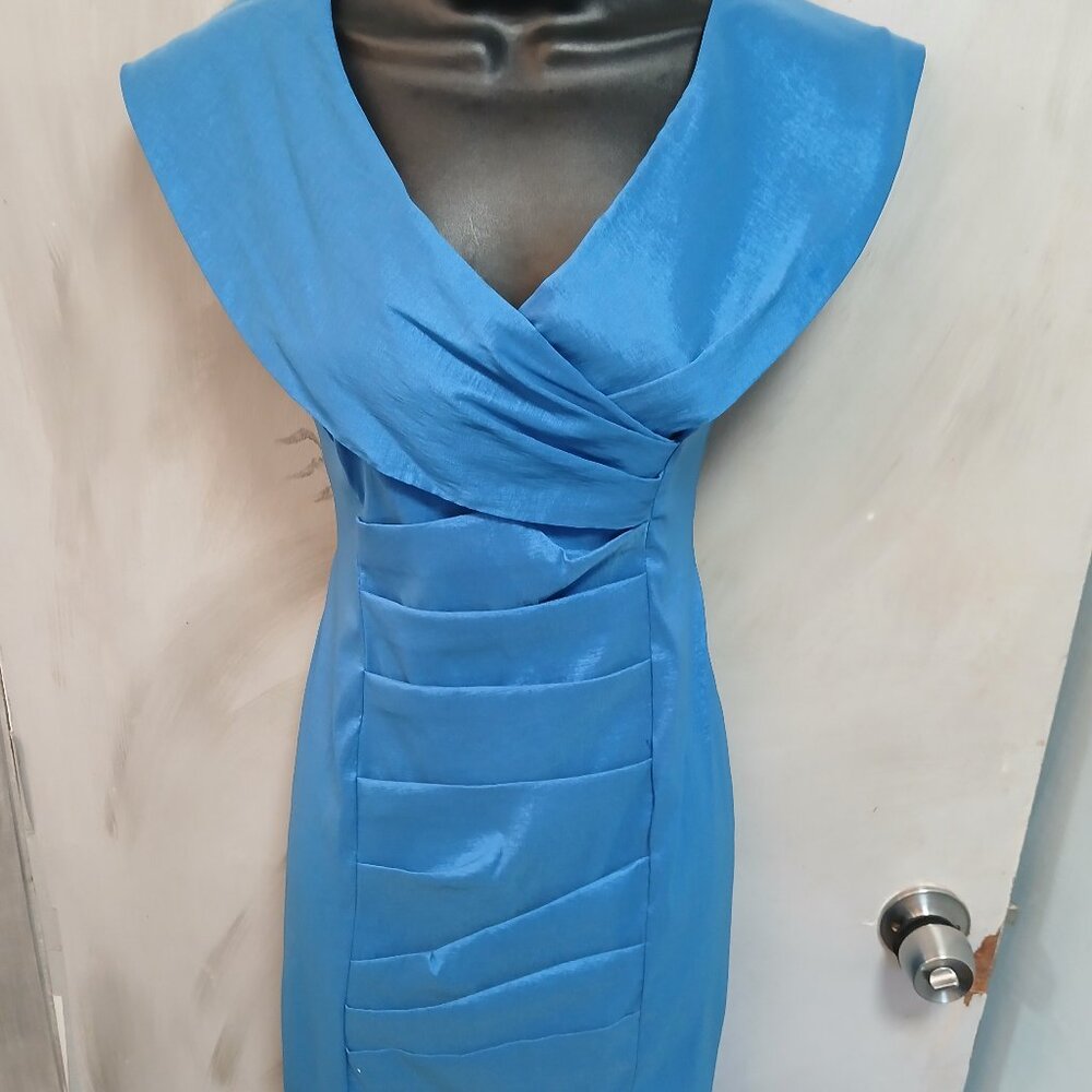 Calvin Klein Dreamy Blue Satin Dress